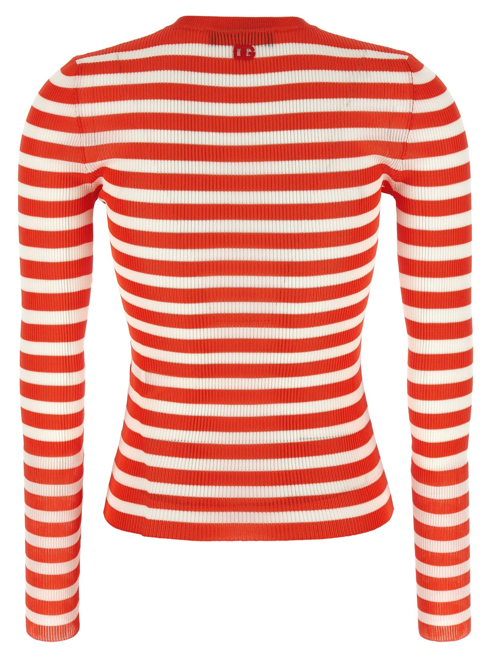 Striped viscose cardigan