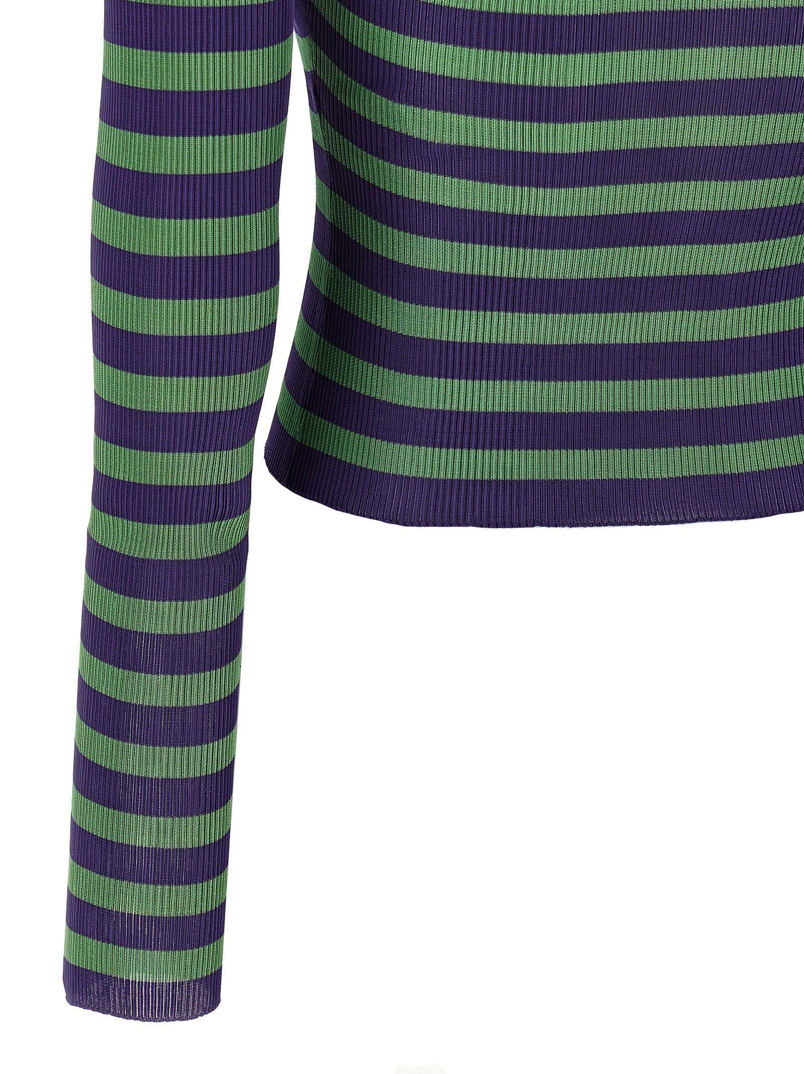Striped viscose sweater