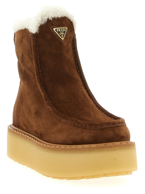Suede ankle boots