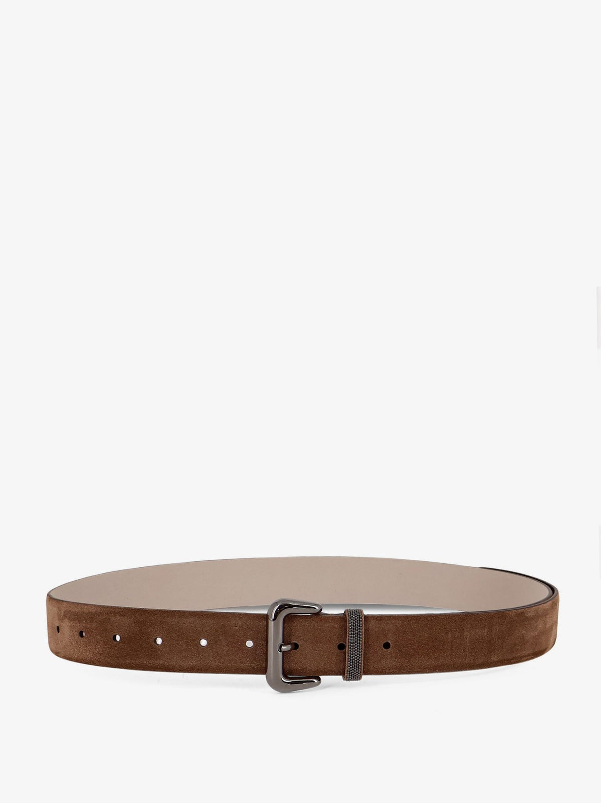 Suede belt with Shiny Loop detail