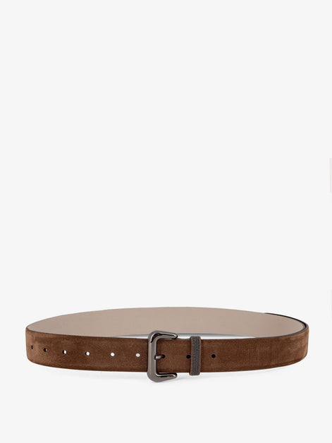 Suede belt with Shiny Loop detail