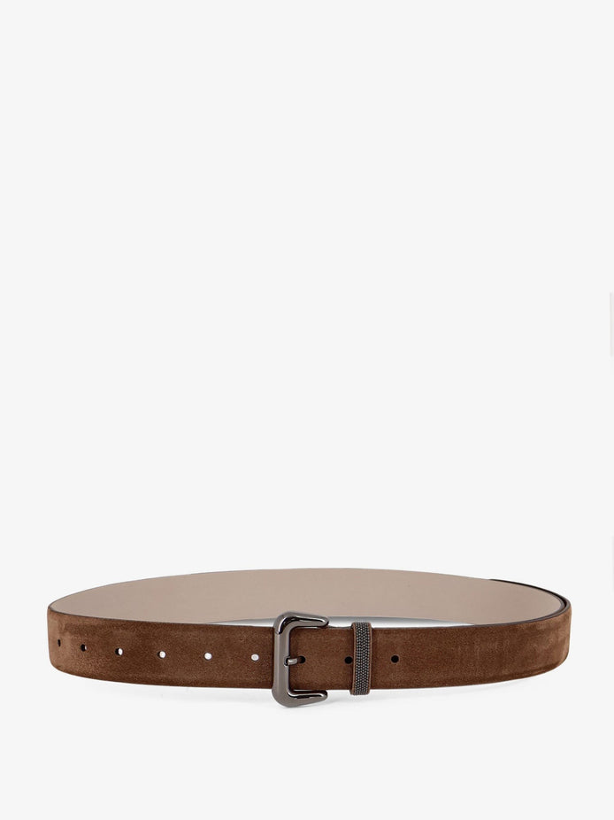 Suede belt with Shiny Loop detail