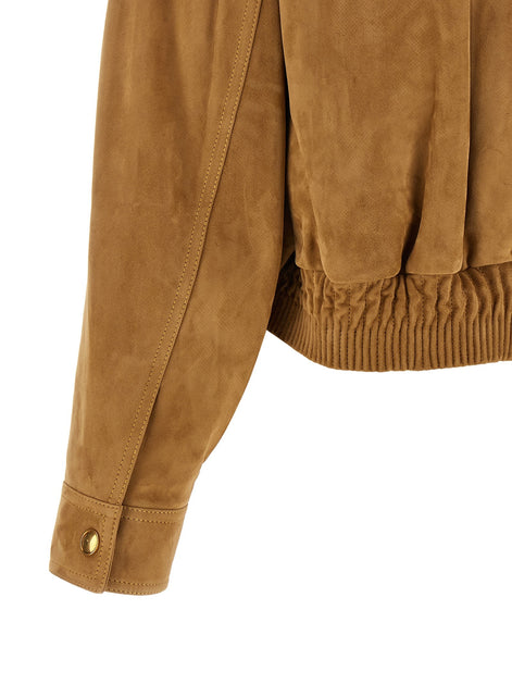 Suede blouson