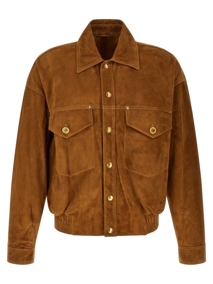 Suede blouson