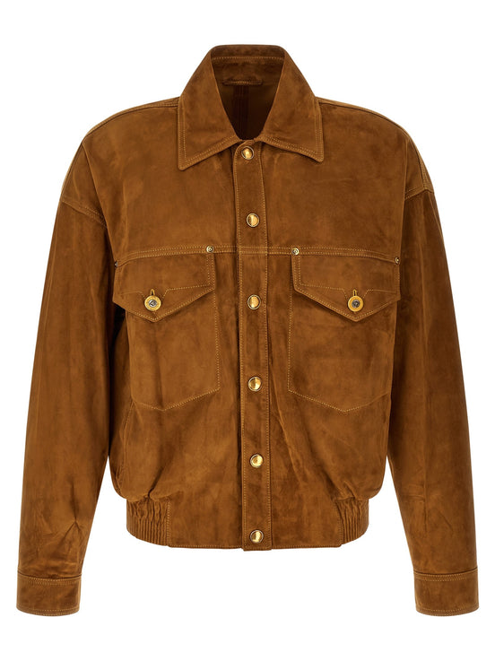 Suede blouson