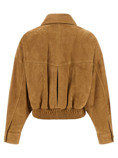 Suede blouson