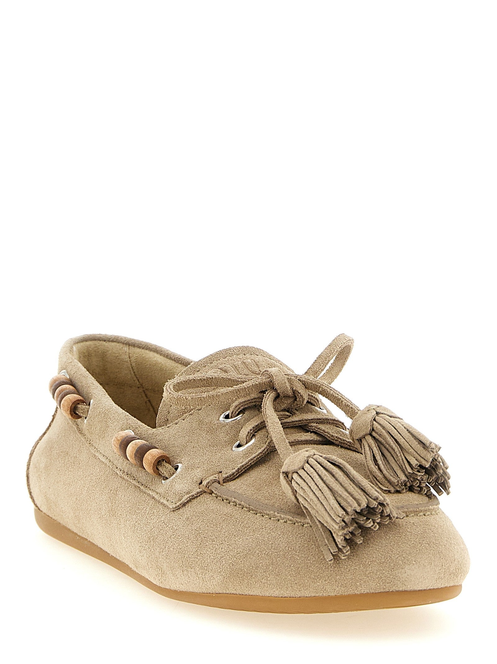 Suede boat shoe