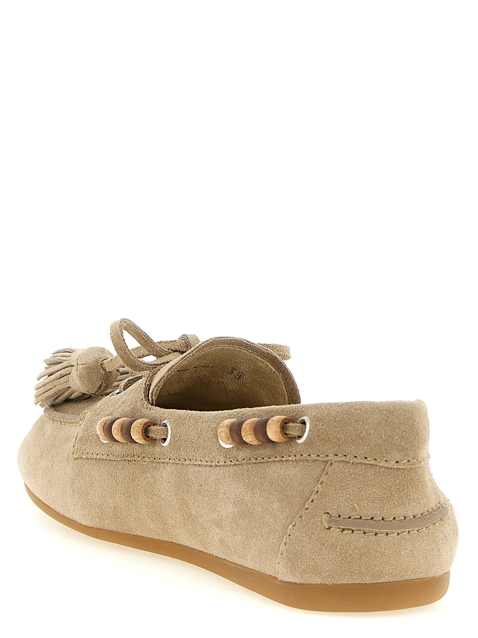 Suede boat shoe