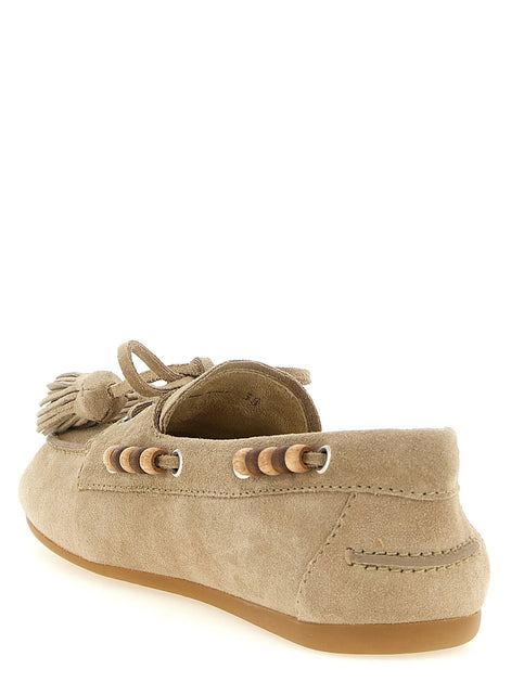 Suede boat shoe