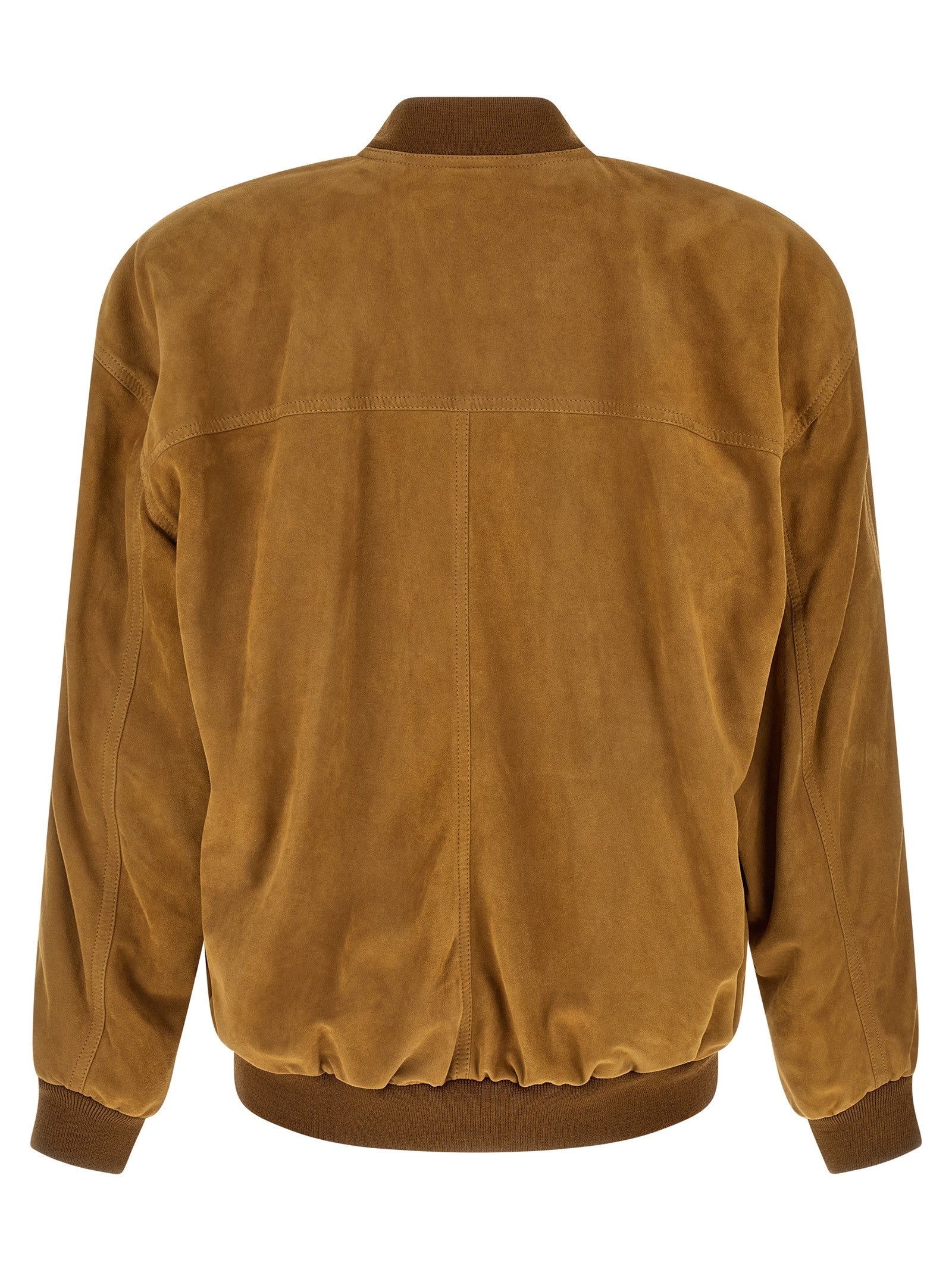 Suede bomber jacket