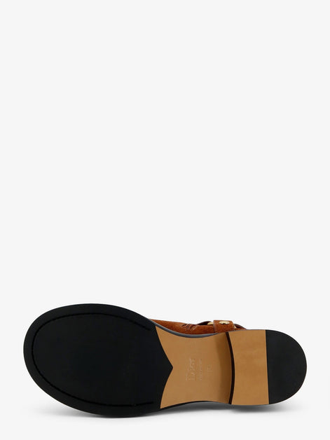 Dior Suede boots with metal lettering logo