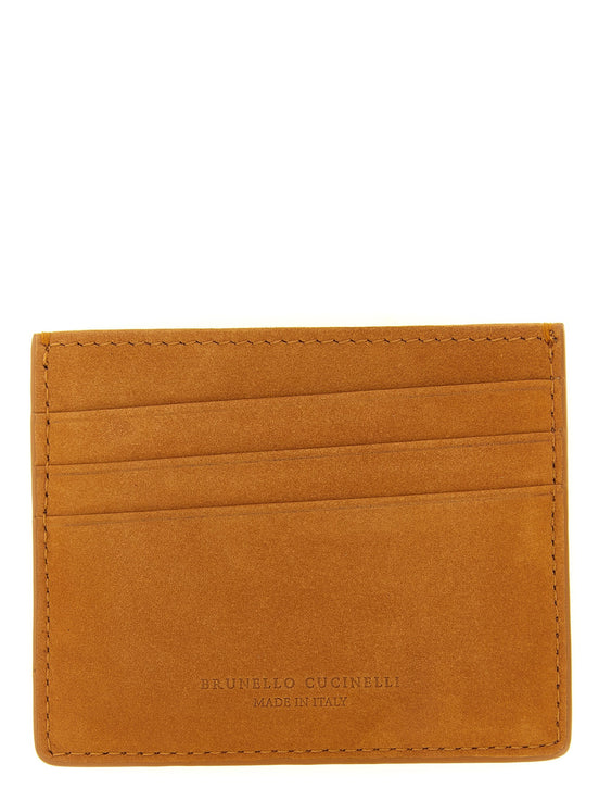 Brunello Cucinelli Suede card holder