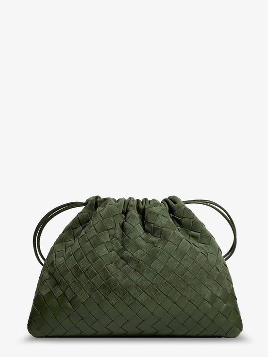 Suede Dustbag with Intrecciato motif