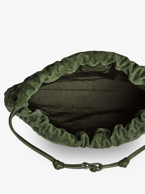 Suede Dustbag with Intrecciato motif