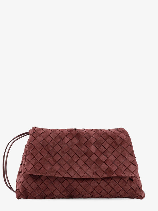 Suede Giorno crossbody bag with Intrecciato motif