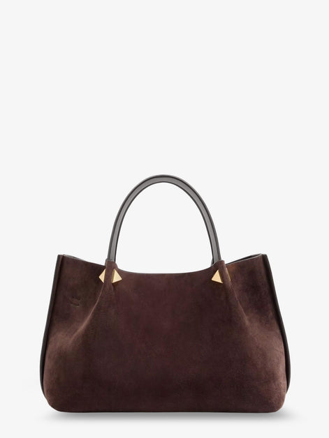 Valentino Garavani Suede handbag with metal VLogo