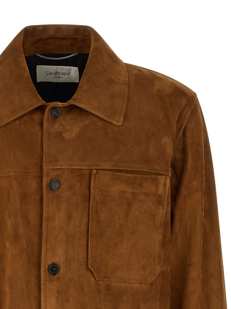 Suede overshirt