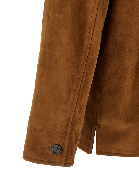 Suede overshirt