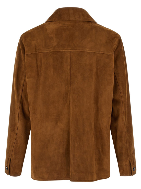Suede overshirt