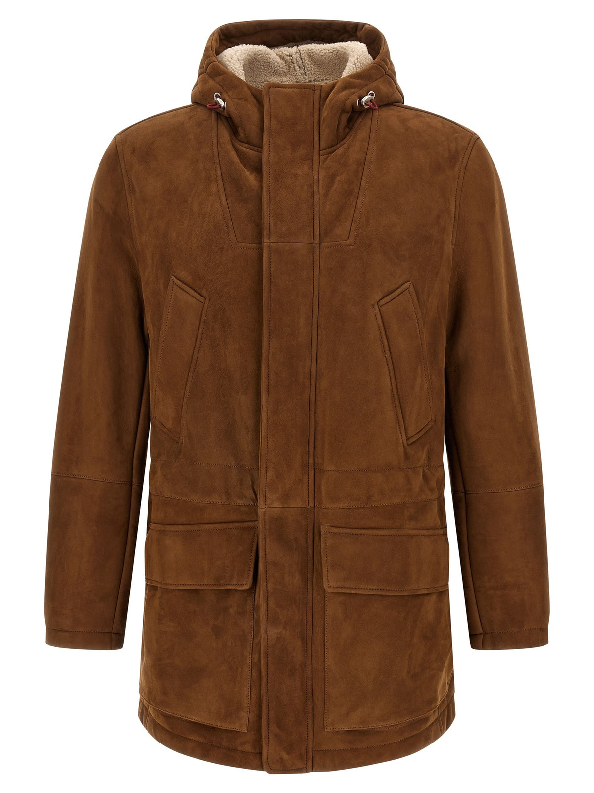 Suede parka