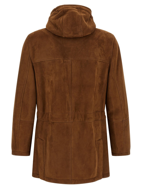 Brunello Cucinelli Suede parka