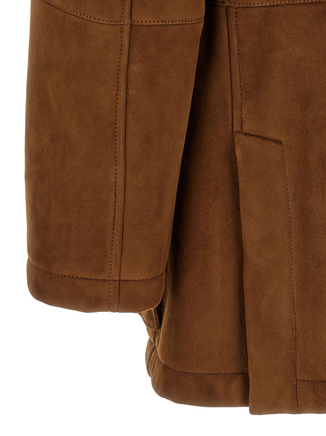 Brunello Cucinelli Suede parka