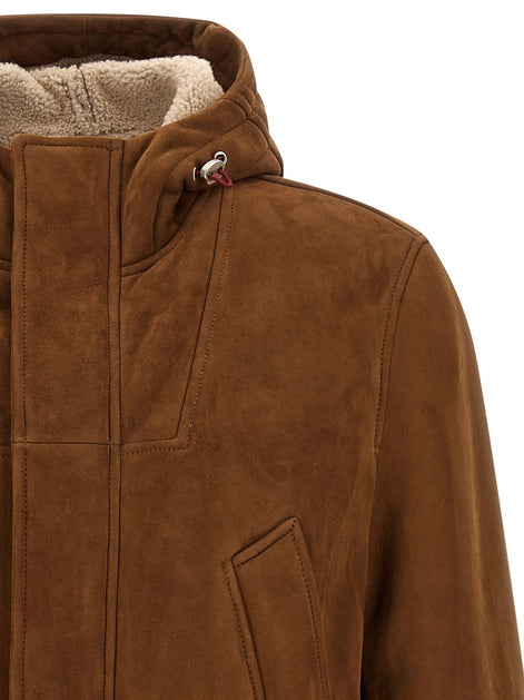 Brunello Cucinelli Suede parka
