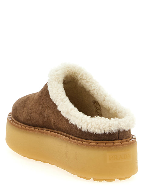 Suede sabots