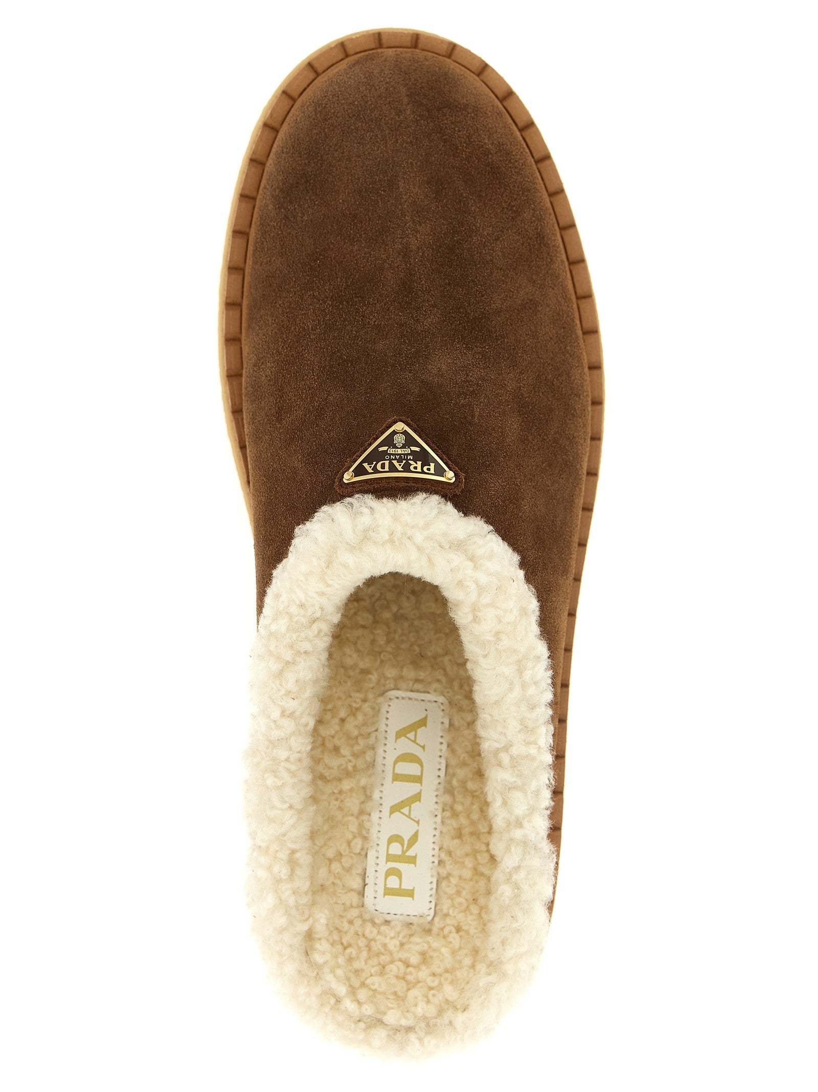 Suede sabots