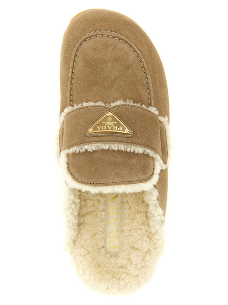 PRADA Suede sabots