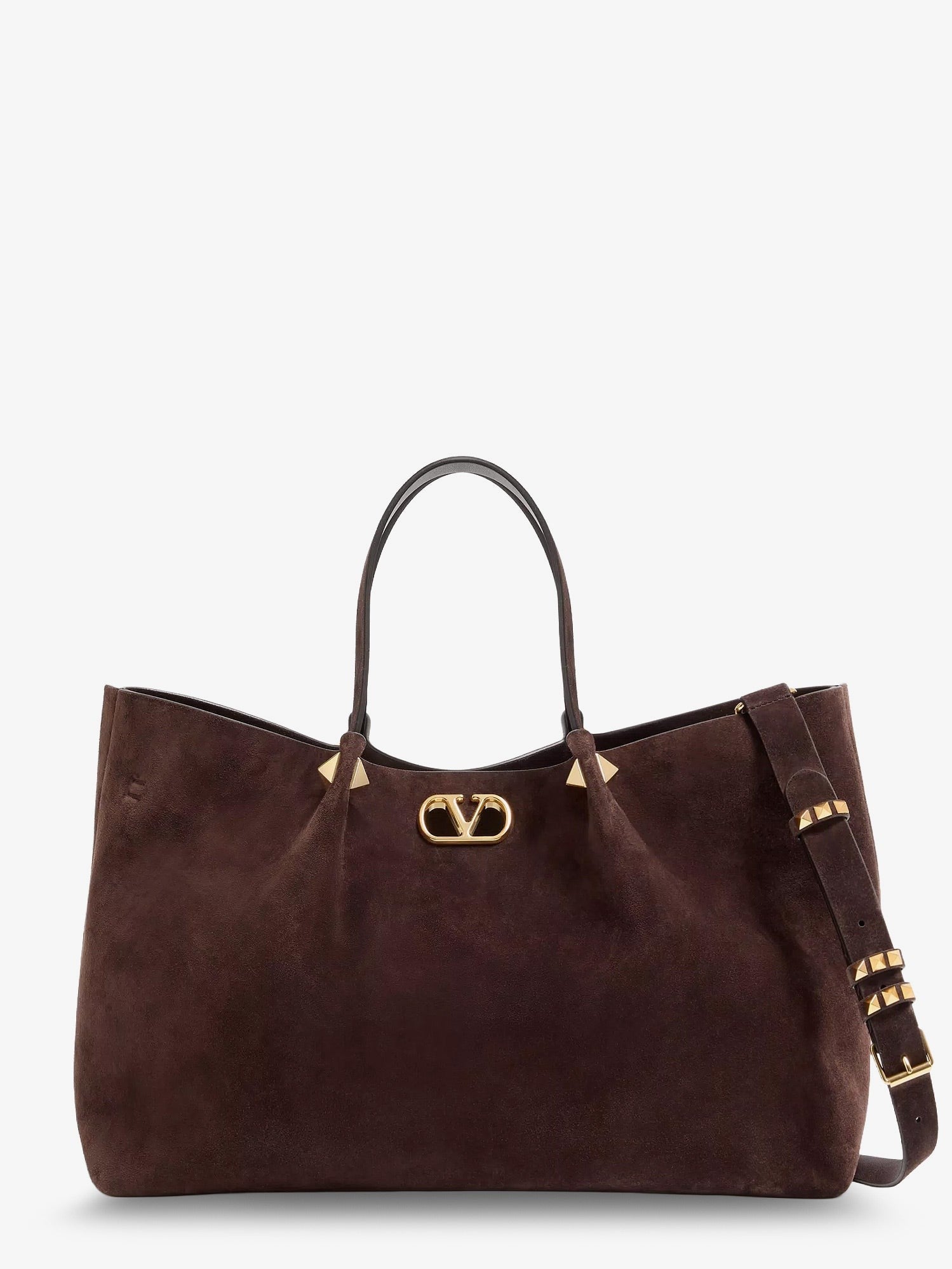 Suede shoulder bag