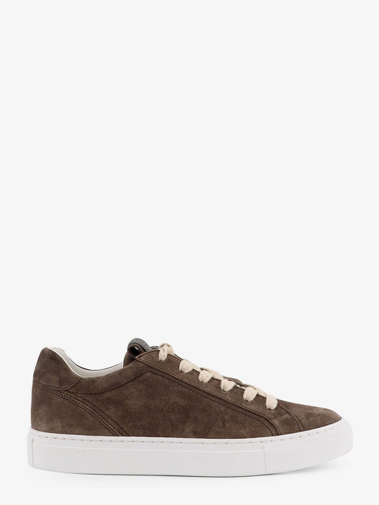 Suede sneakers with Monili detail