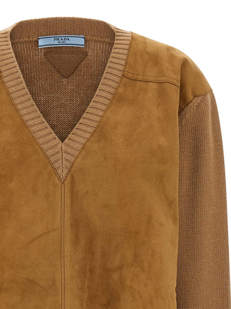 Suede sweater