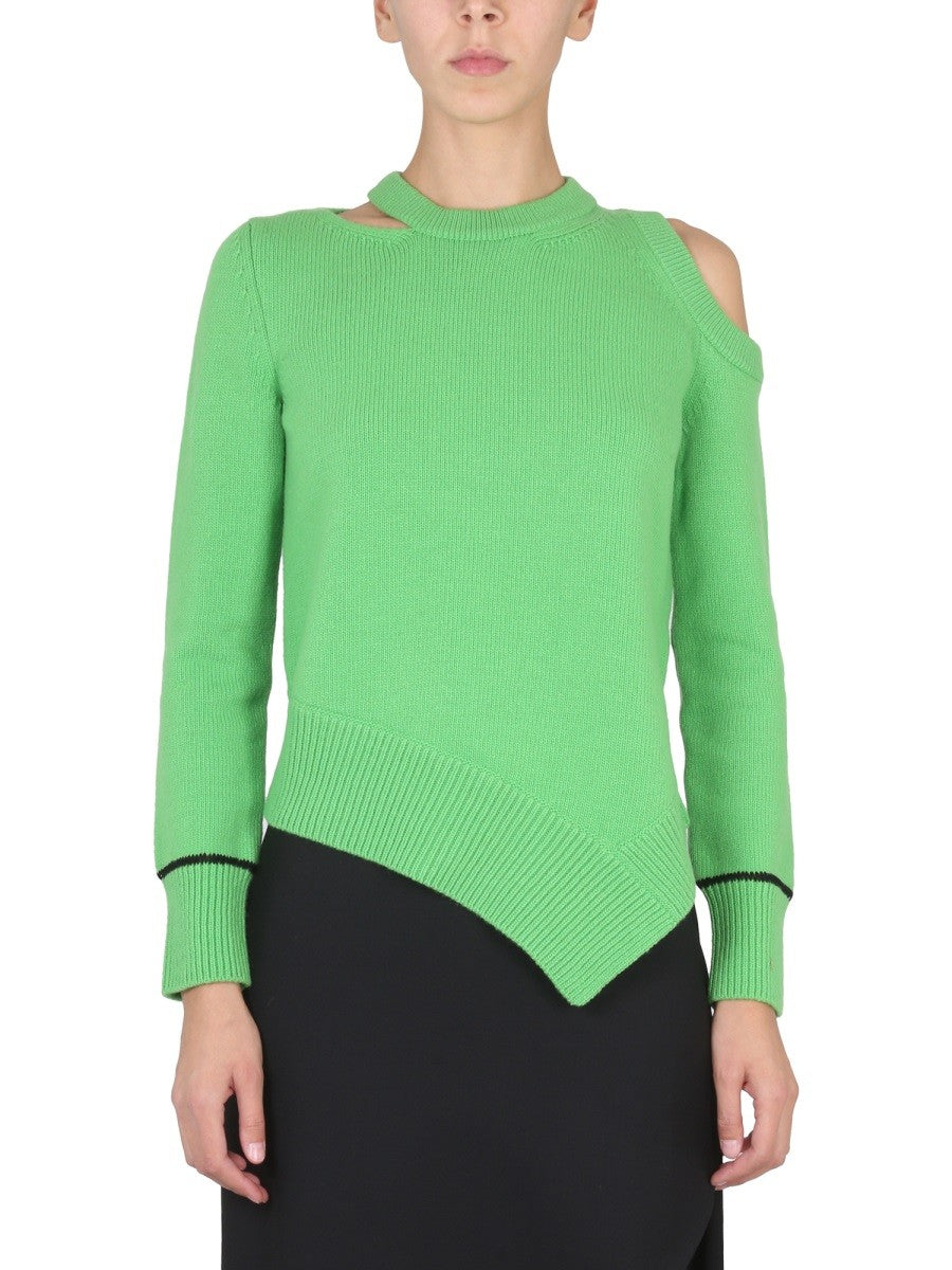 SWEATER WITH BARE SHOULDERS