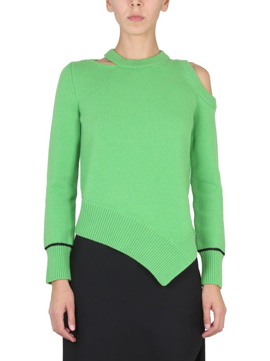 SWEATER WITH BARE SHOULDERS