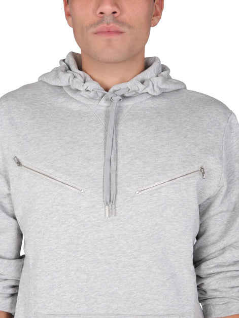 SWEATSHIRT WITH EMBROIDERED SKULL