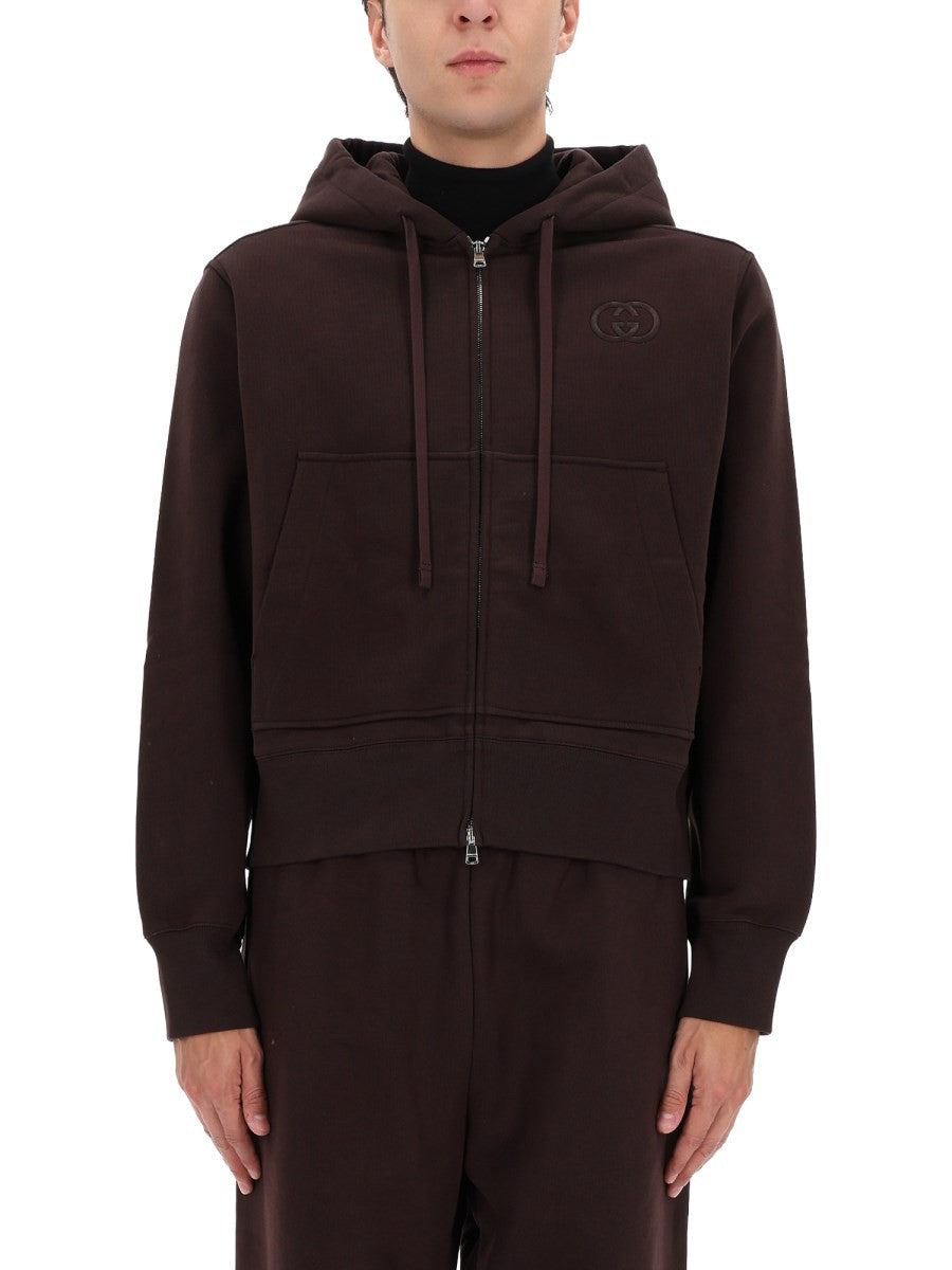 SWEATSHIRT WITH LOGO EMBROIDERY