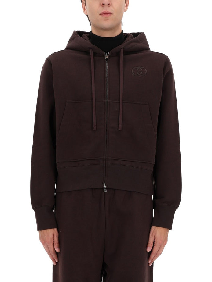 SWEATSHIRT WITH LOGO EMBROIDERY