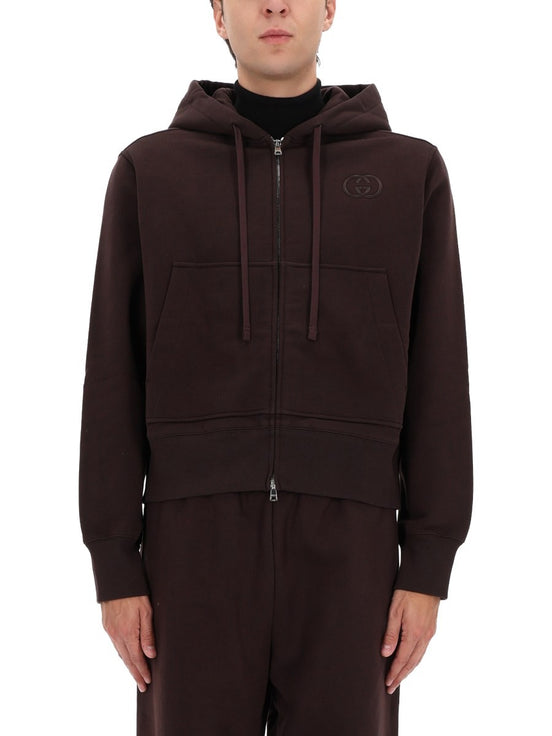SWEATSHIRT WITH LOGO EMBROIDERY