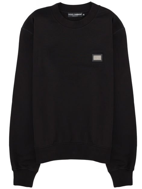 SWEATSHIRT WITH LOGO PATCH