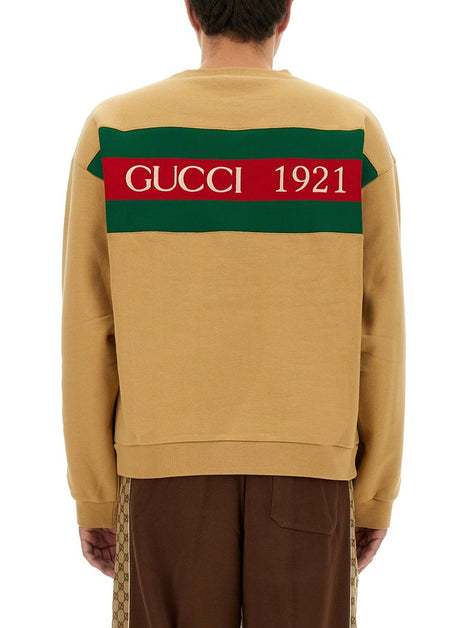 SWEATSHIRT WITH WEB RIBBON