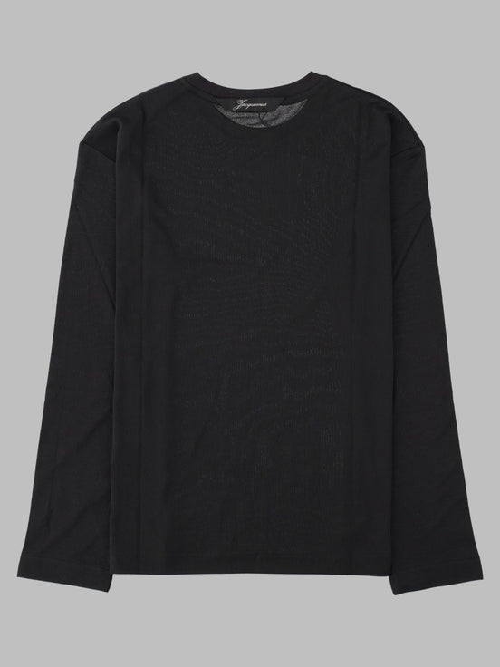 JACQUEMUS T-Shirt a Manica Lunga "Rond Carré"