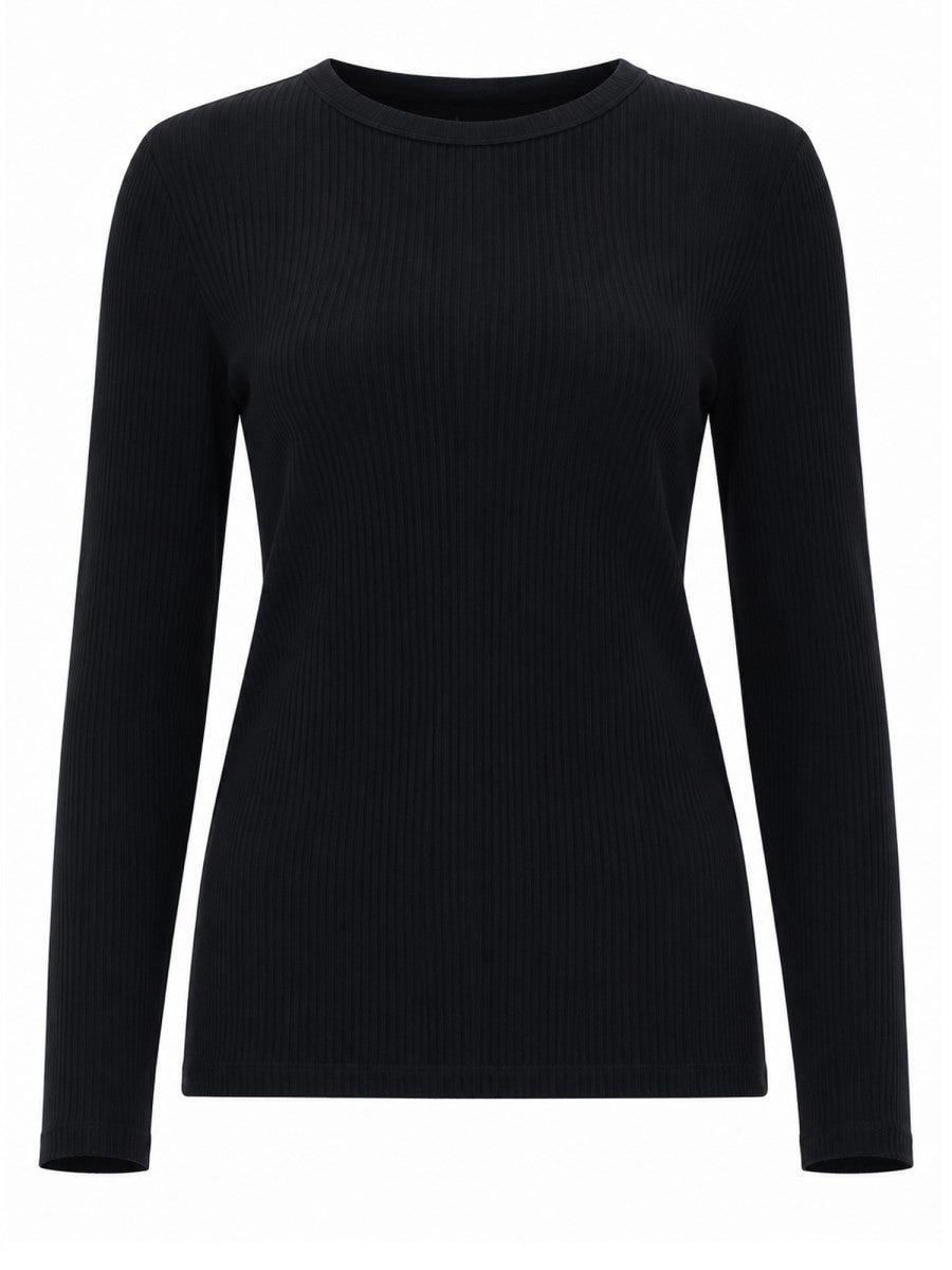 T-SHIRT A MANICHE LUNGHE IN JERSEY