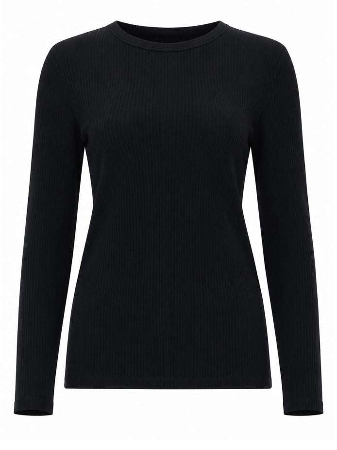T-SHIRT A MANICHE LUNGHE IN JERSEY
