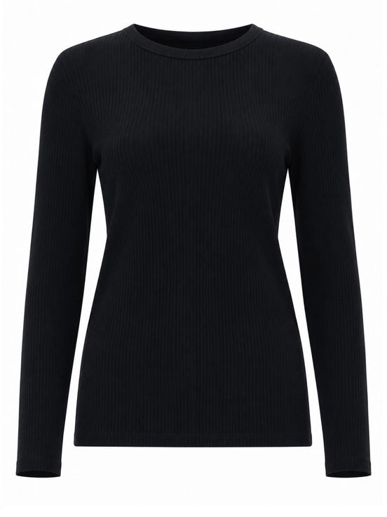 T-SHIRT A MANICHE LUNGHE IN JERSEY