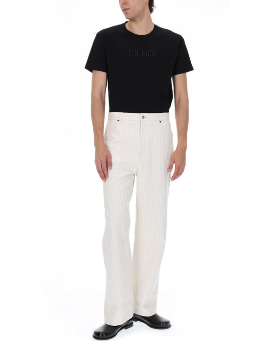 Fendi T-SHIRT CON LOGO 3D