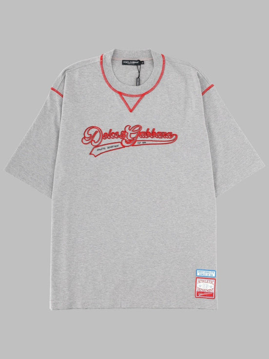 T-SHIRT CON LOGO RICAMATO