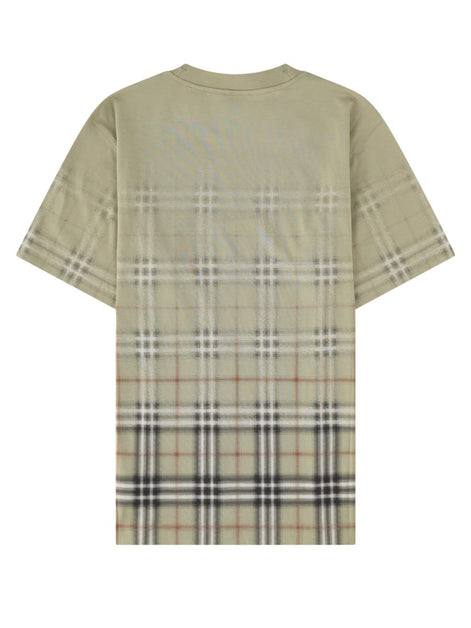 Burberry t-shirt con stampa check