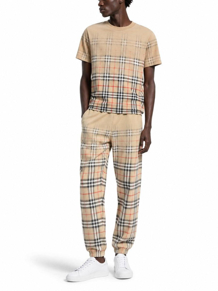 Burberry t-shirt con stampa check