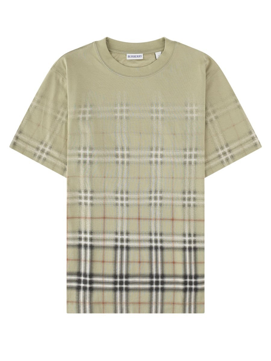 t-shirt con stampa check